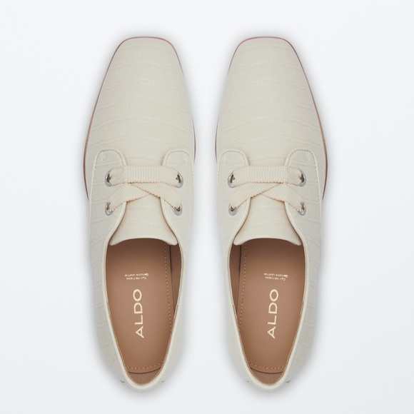 NWT Aldo Oxford shoes Womens 8.5 Crocodile Skin Flex Comfort Technology - Picture 7 of 16